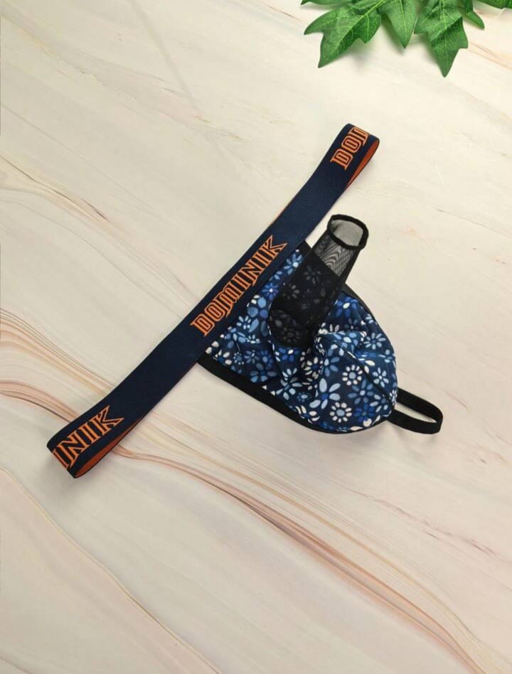 Men's Elephant Print Low-Waist Men's Thong Underwear